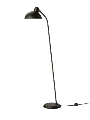Schwarze KAISER idell Stehleuchte 6556 F von Fritz Hansen, modernes Design für Wohnzimmer und Büro.